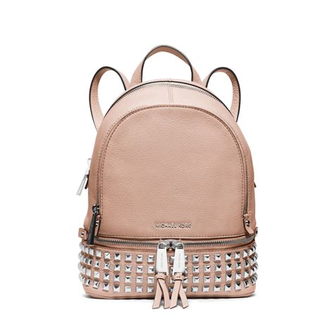 michael kors rhea extra small studded backpack|Michael Kors rhea backpack mini.